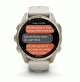 fēnix 8 – 43 mm, AMOLED - Sapphire, Soft Gold with Fog Gray/Dark Sandstone Silicone Band - 010-02903-11 - Garmin